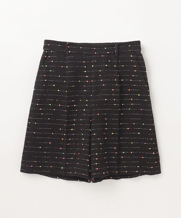 GRACE CONTINENTAL ネオンドットジャガードパンツ ブラック