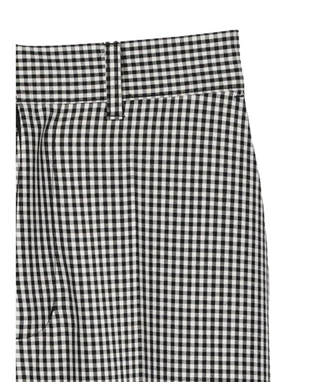 earth music&ecology Ｔ／Ｒストレートパンツ Gingham Check