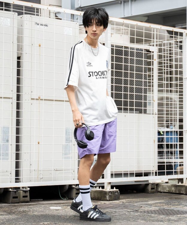 WEGO 【速乾/ウエストゴム/SMLサイズ】ナイロンイージーショーツ ライトパープル