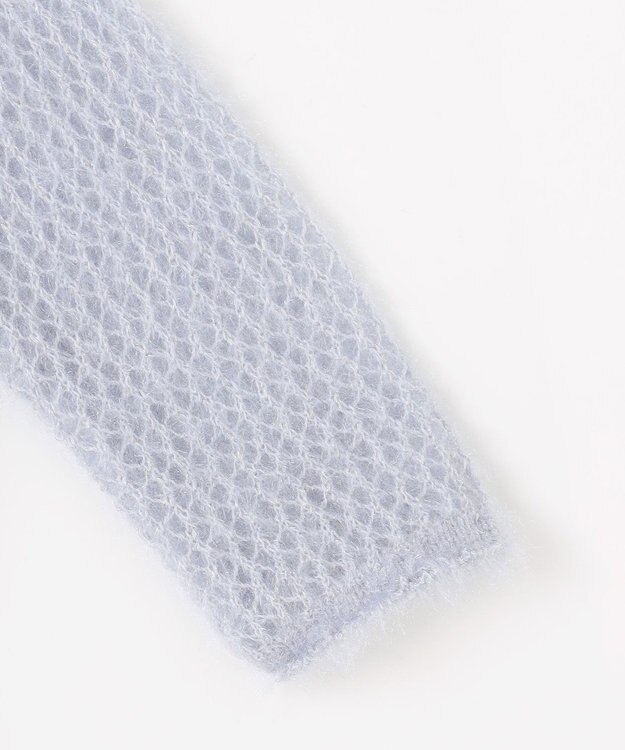 ANY レーシーネットニット ライトブルー