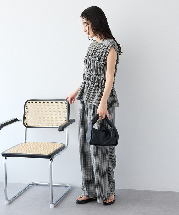 CRAFT STANDARD BOUTIQUE サッカーチェックブラウス Gray
