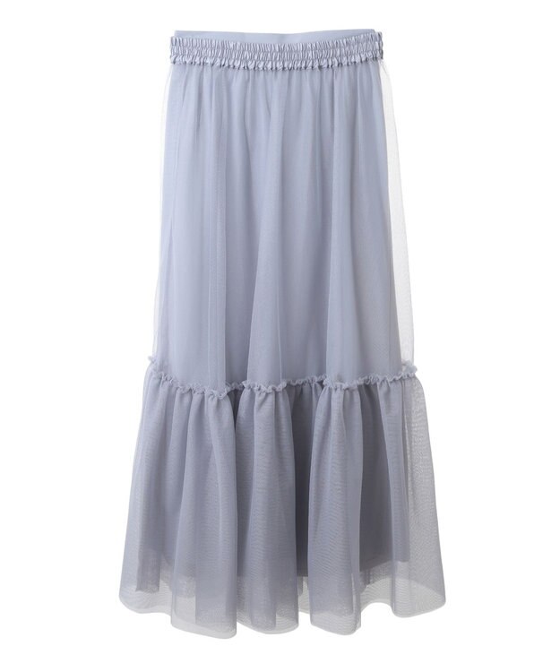 earth music&ecology Ｍｕｌｔｉｗａｙチュールスカート Light Gray