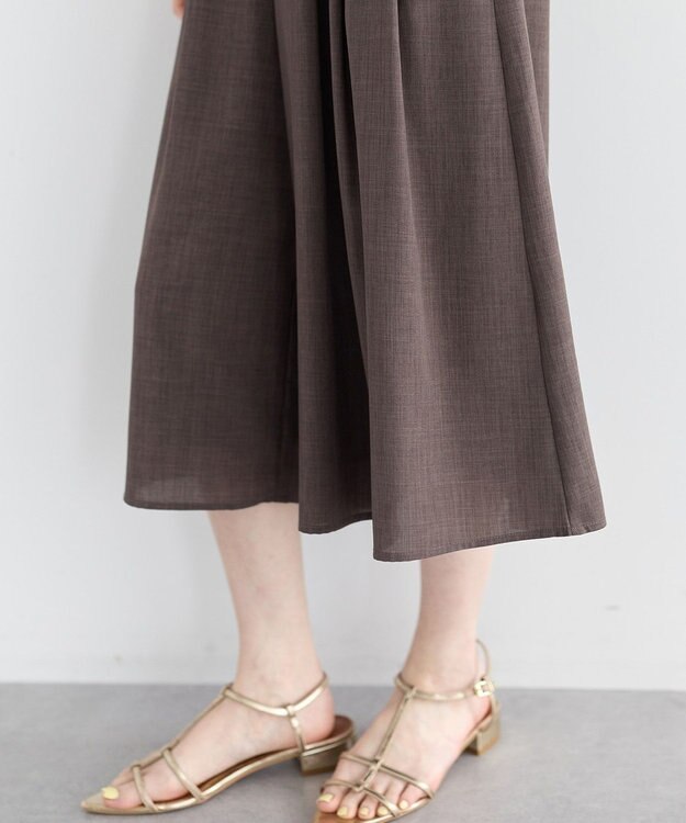 YECCA VECCA 【UVカット】ガウチョパンツ Brown