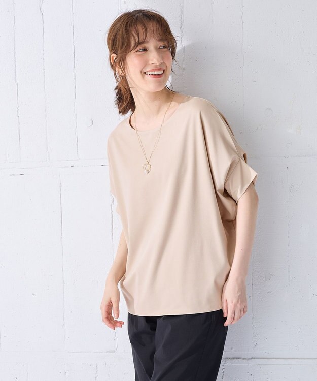 ANY L ゆるシルエットドルマンプルオーバー サンドベージュ