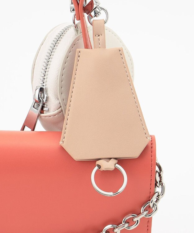 ICB 【マルチウェイ】３ピースショルダーバッグ カーマイン系