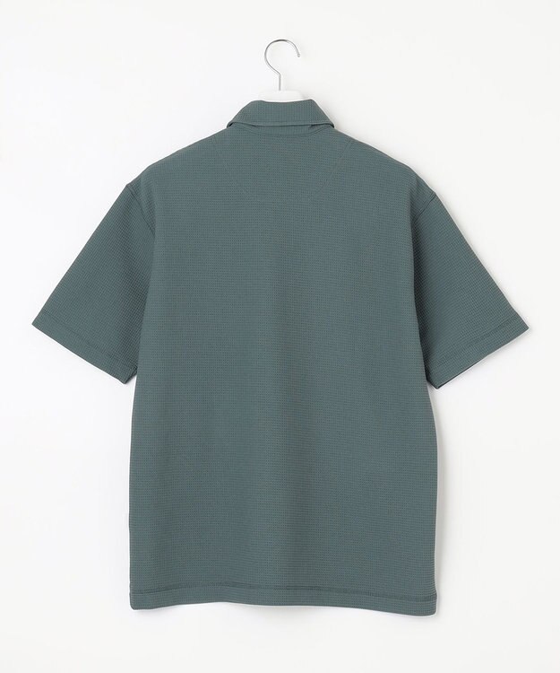 23区GOLF 【23Fondation/MEN】ワッフルポロシャツ ライトグリーン系