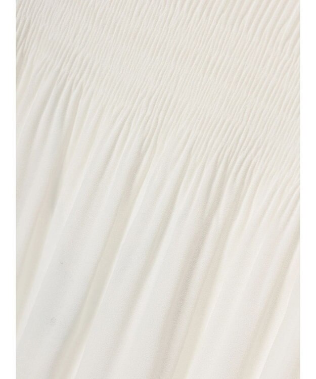 Green Parks マジョリカプリーツブラウス Off White