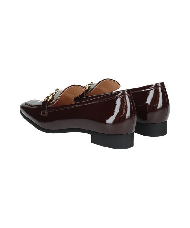 Bridget Birkin ＜抗菌消臭＞【Bridget Birkin】スクエアトゥビットローファー ダークブラウンエナメル