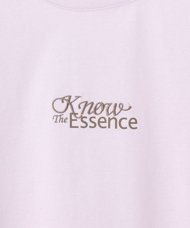 J.PRESS LADIES 【洗える】ロゴ Tシャツ ラベンダー系