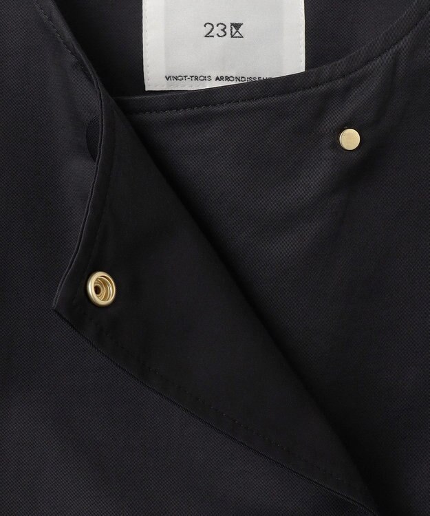 23区 【VERYコラボ/撥水加工】グロッシーツイル アウター ブラック系