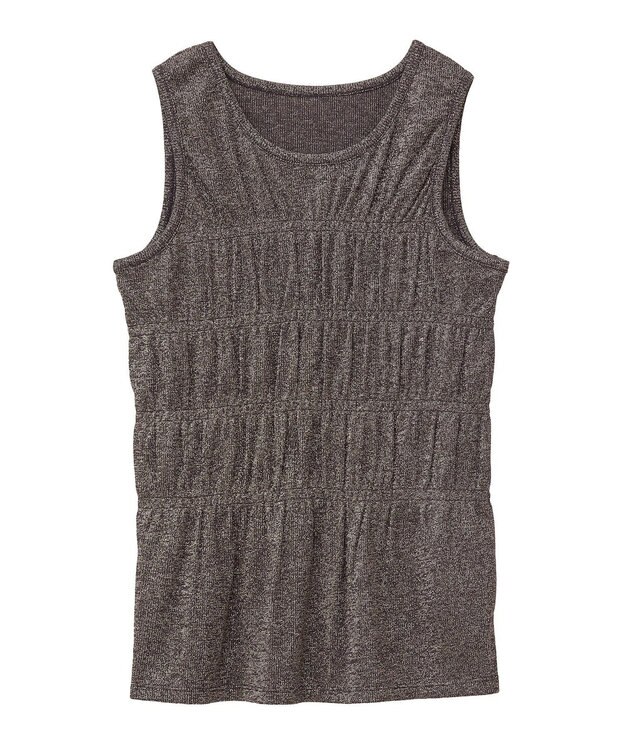 Green Parks ・Ｐｅｔｉｔ　Ｆｌｅｕｒ　シャーリングラメタンクトップ Gold