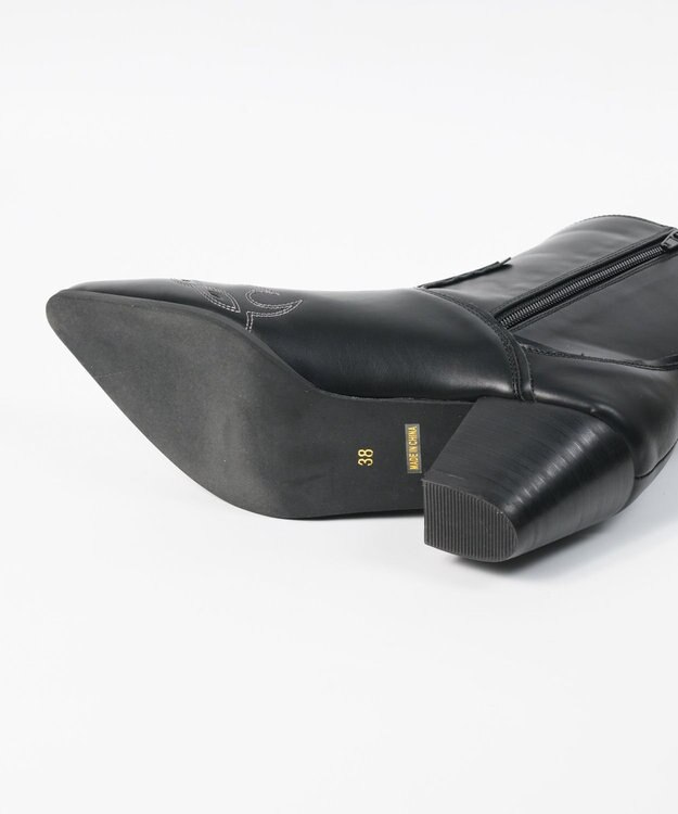 BONTRE 【MIONOTIS/ミオノティス】ショートウェスタンブーツ/40412 ブラック