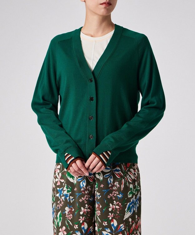 Paul Smith ハイゲージ ニット カーディガン グリーン