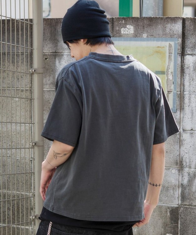 WEGO 【ユニセックス着用ITEM】ピグメントグラフィックT（SS） ブラックその他