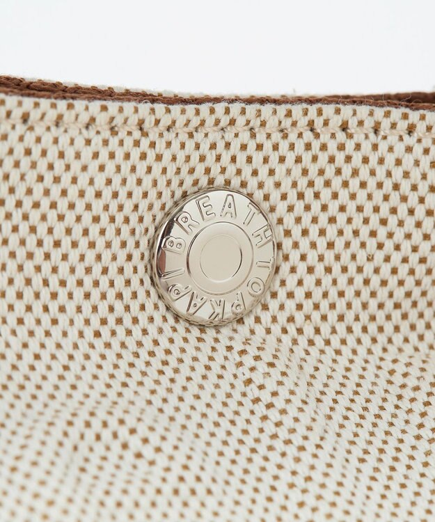 TOPKAPI 【Breath TOPKAPI】SMILE COLLECTION エンボス スマイル 2way トートバッグ /スマイルチャーム付き ベージュ