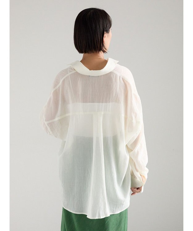 Te chichi シャンブレーボイルシャツ オフホワイト
