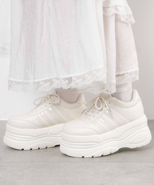 WEGO 超厚底ラインスニーカー