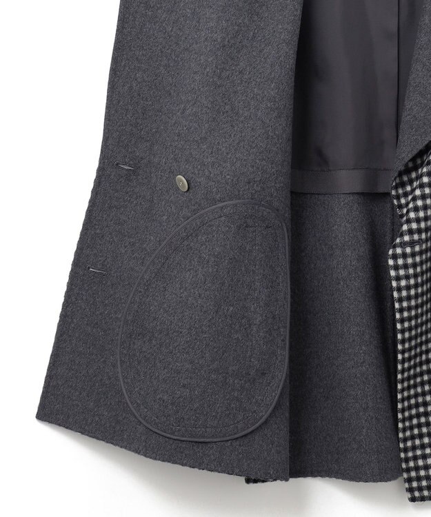 ICB WoolRever ショートコート チェック系