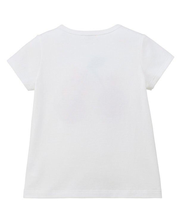 MIKI HOUSE HOT BISCUITS 【80-120cm】キャビット×さくらんぼ 半袖Tシャツ 白