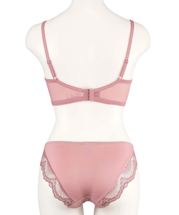 San-ai Resort（三愛水着楽園） 【新色アッシュローズ・アッシュグレー追加】 カシュクール脇高ブラジャー＆ショーツ アッシュローズ