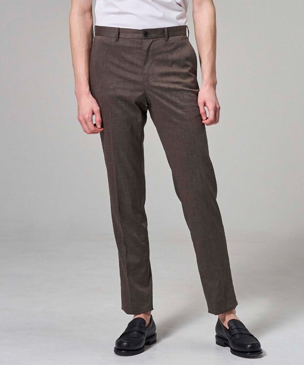 JOSEPH HOMME 【新素材】クールリネンストレッチ  テーパードパンツ / CITY ダークブラウン系