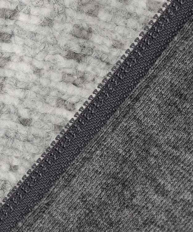 JOSEPH ABBOUD 【軽量/保温性】ウールミックスボアフリース ブルゾン ライトグレー系