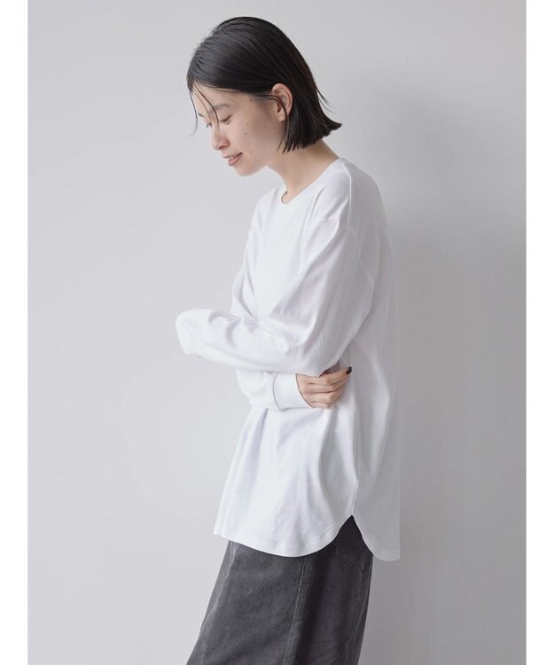 AMERICAN HOLIC ラウンドテールカットチュニック Off White