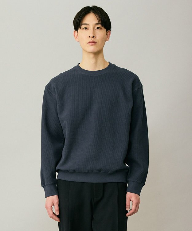 UNFILO MENS 【男女兼用】3シーズンスウェット ワッフルTEE ネイビー