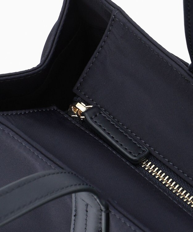 TOCCA SIDE RIBBON NYLONTOTE バッグ ネイビー系