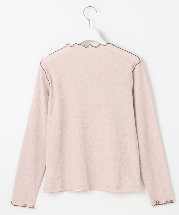 Feroux 【洗える】シアーメロー プルオーバー ピンク系