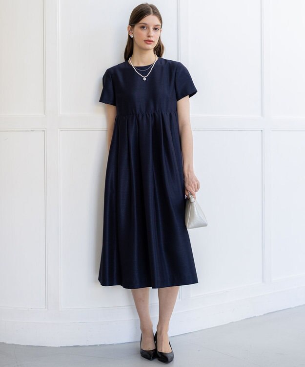 23区 L 【APPLAUDIR】トリアセシャンタン ドレス ネイビー