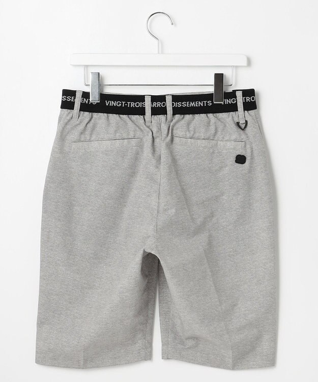 23区GOLF 【MEN】【キングサイズ/ストレッチ】クールドット柄ハーフパンツ ライトグレー系5