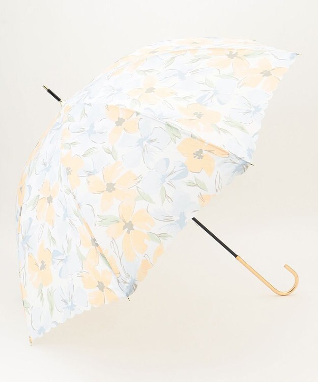 ANY SIS 【WEB限定】晴雨兼用フラワーウォール 長傘 イエロー系