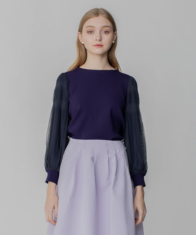 TOCCA 【洗える！】RIPPLE プルオーバー ネイビー系