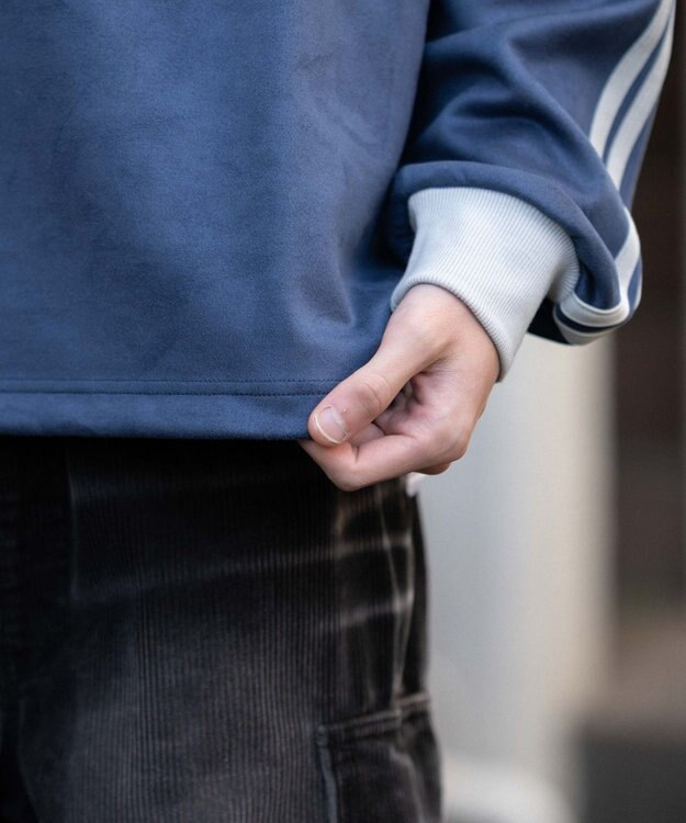 WEGO 【ユニセックス着用ITEM】フェイクスウェードゲームプルオーバー ネイビー