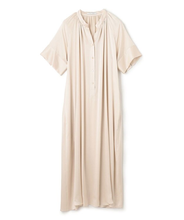 BEIGE， YEW / シャツワンピース Sand