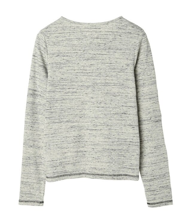 earth music&ecology メランジリブカーディガン（ｇｒａｙ） Gray Mixture