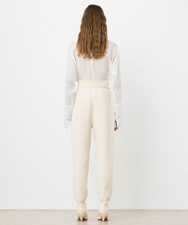 NAVE 【ReNAVE・洗える】スムースニット パンツ ホワイト系