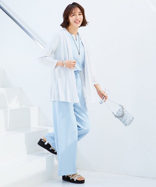 自由区 メッシュミニポシェット シルバー系