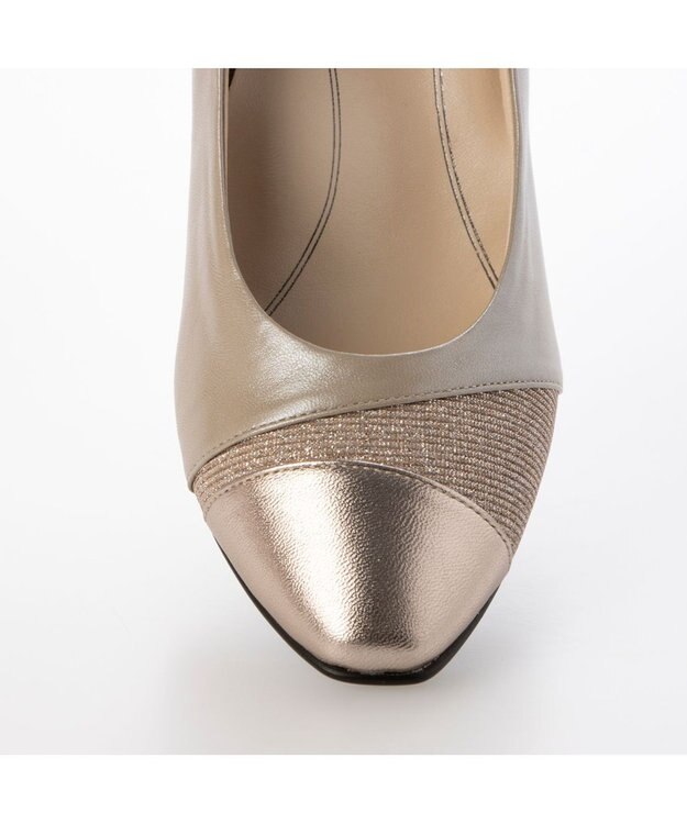 Riz raffinee <Riz raffinee>【３E】アシメトリーパンプス ベージュメタリック