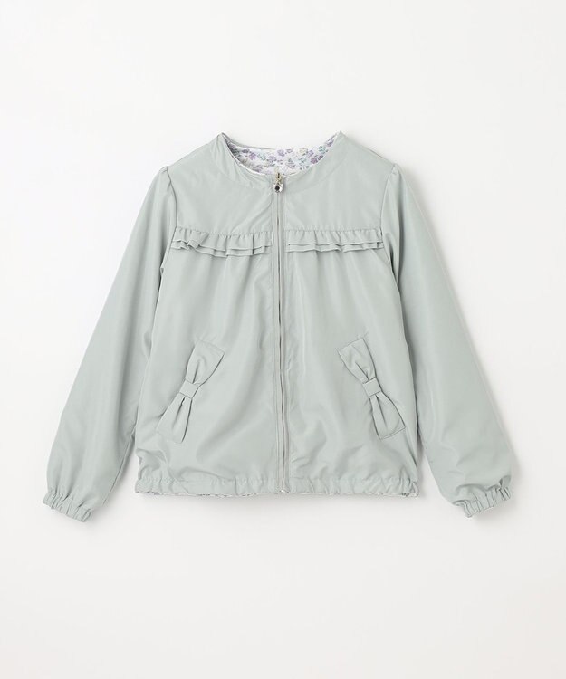 ANY KIDS フード取り外し リバーシブル ブルゾン ミント