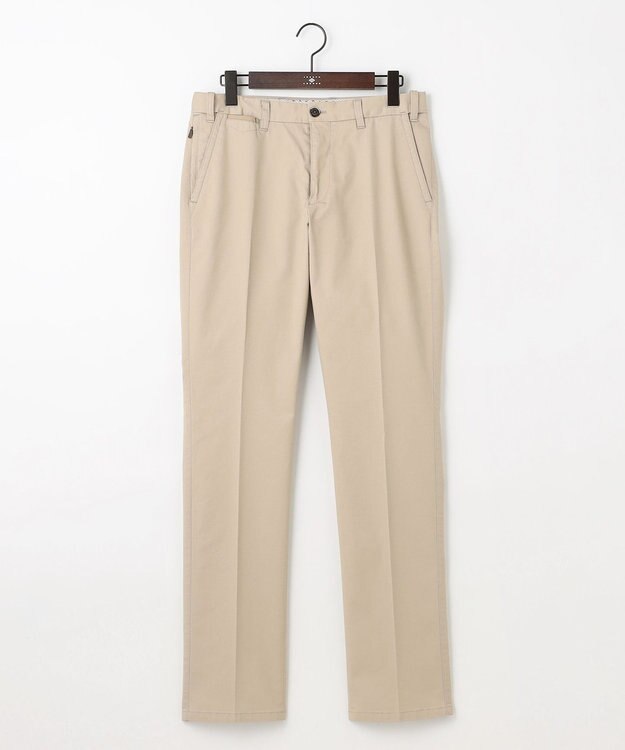 JOSEPH ABBOUD 【ウエストも伸びる！オーガニックコットン使用・25AW】トリコチンストレッチ パンツ ベージュ系