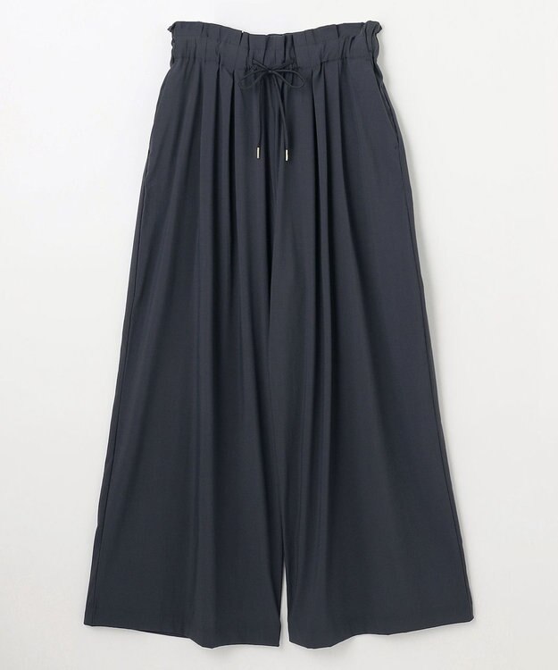 ANY 【新色追加/ウエストゴム】清涼リラックスハイウエストパンツ チャコール