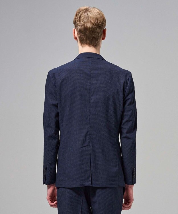 JOSEPH HOMME 新色追加【セットアップ対応】トリコサッカーストレッチ　 ジャケット ネイビー系