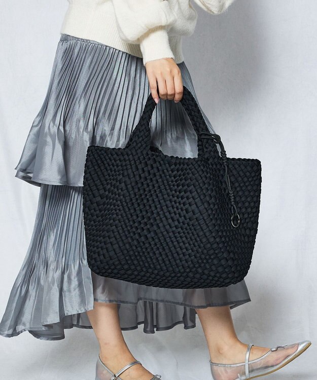 style code 【軽量・弱撥水素材】ネオプレーン　イントレチャート　トートバッグ A4 大容量 ブラック