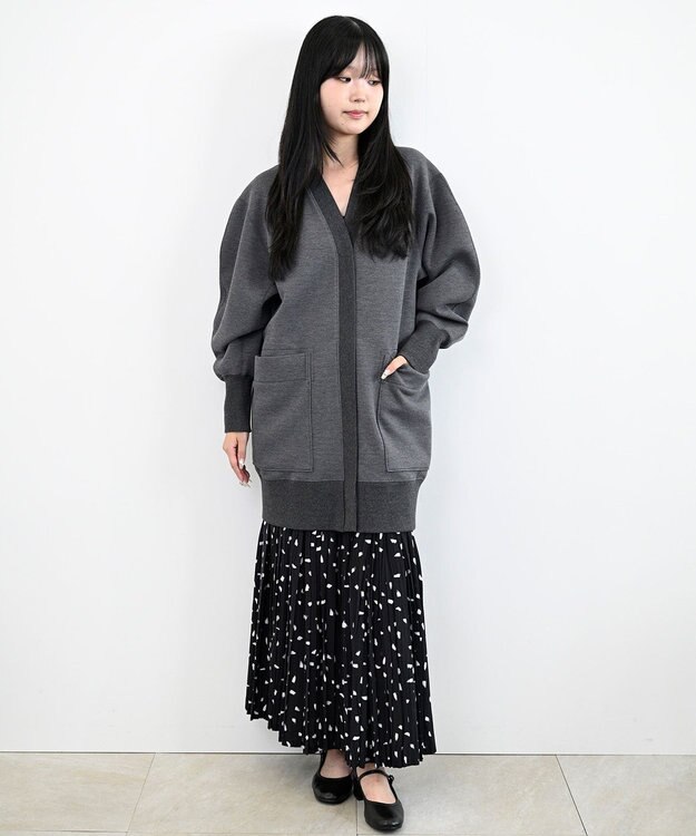 FORFORMO Round Sleeve Cardigan ラウンドスリーブカーディガン チャコールグレー