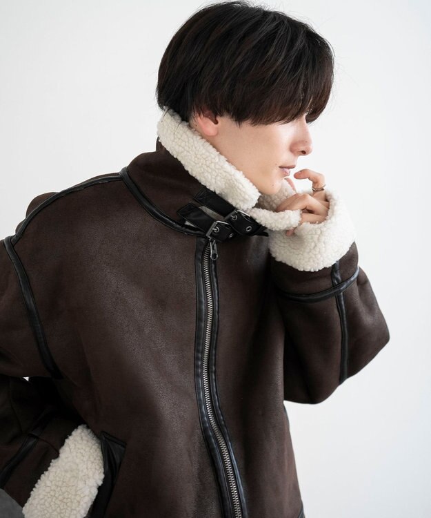 WEGO 【25年秋冬新作/ユニセックス着用ITEM/MLサイズ展開】B－3ジャケット ブラウン