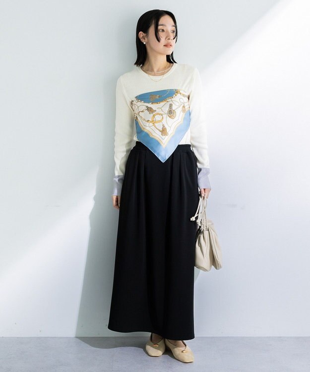 Green Parks パテッドドロストショルダーバッグ Ivory