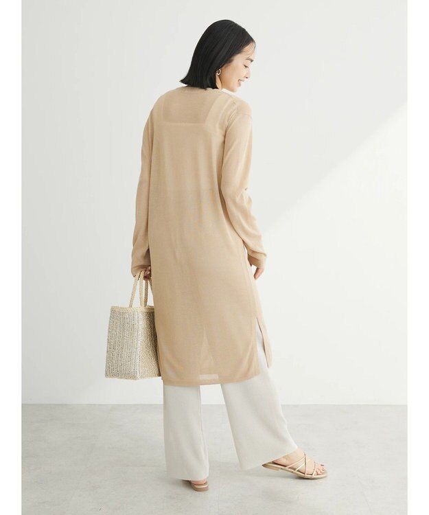 Green Parks 推しニット　ロング丈カーディガン Beige