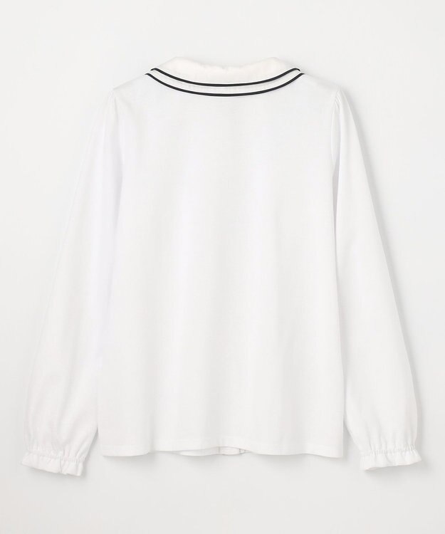 組曲 KIDS 【150-170㎝】ダブルカラー ブラウス オフホワイト系